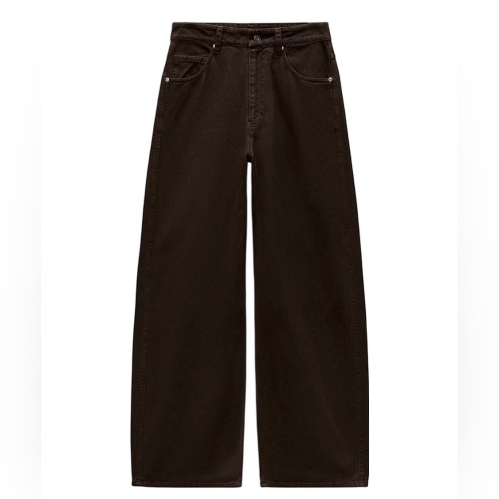 Zara Oversized Relaxed Mid Rise Jean
